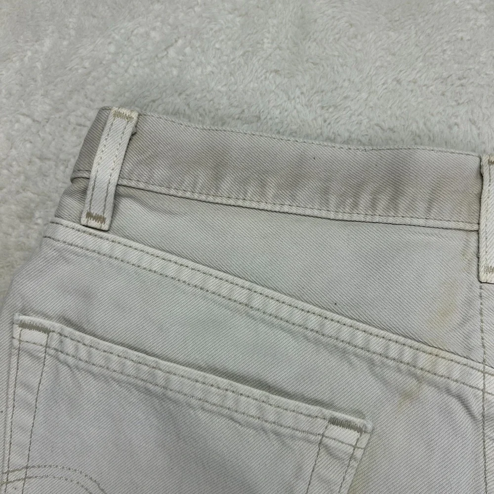 Vintage Levi's 550 Relaxed Fit Denim Shorts Mens 34 Beige Made In USA 
